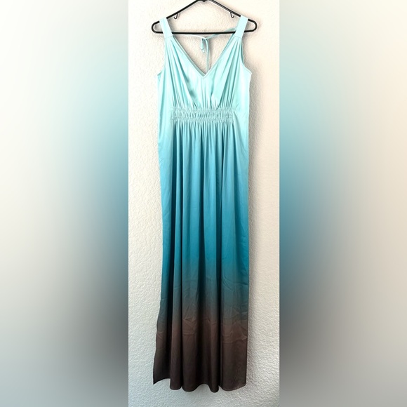 White House Black Market Women’s Dress Ocean ombre Expreso Size M - Picture 3 of 12